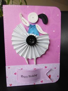 2015 latest quilling birthday greeting card designs for girls - quillingpaperdesigns