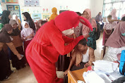 Polsek Ransir Gelar Vaksinasi Bagi Siswa SD di Kecamatan Pesisir 