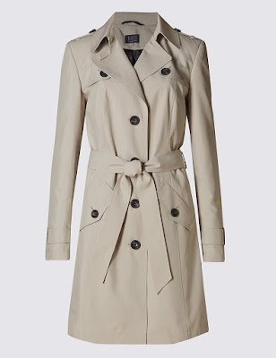 Marks and Spencer Belted Mac With Stormwear