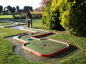 The old Crazy Golf course at Kingsway Golf Centre in Melbourn, Cambs