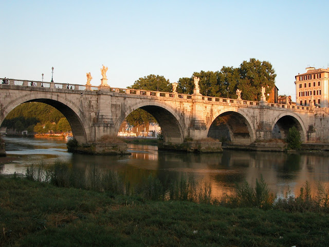 pont saint ange, ponte sant'angelo,rome en images, rome, italie