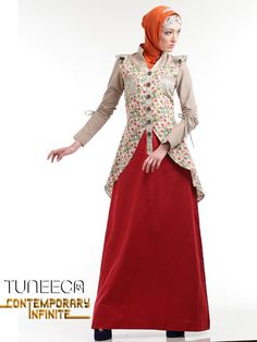 76 contoh model gamis batik kombinasi blazer modern 2018