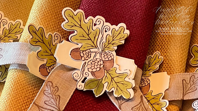Fond of Autumn Napkin Rings (banner) | Nature's INKspirations by Angie McKenzie