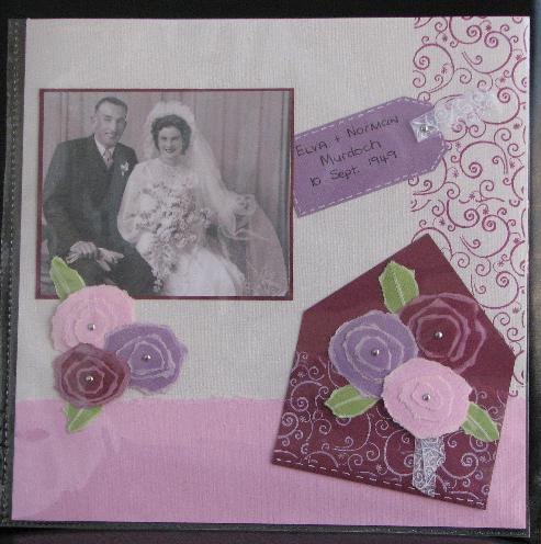 wedding scrapbook layouts