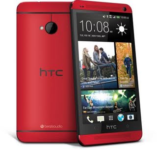 HTC One M7 Red 32gb 4g LTE Android phone Unlocked