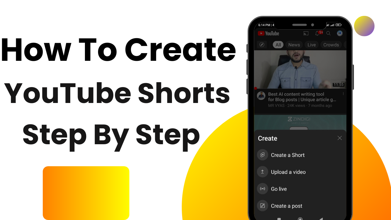 YouTube Shorts is a new feature for creating short videos made available to all types of users. Anyone can create and upload a short video related to their field. Through this option we can create videos from one second to fifteen and sixty seconds. After the video goes viral, YouTube also gives dollars in the form of short fund. Complete method of making short video.