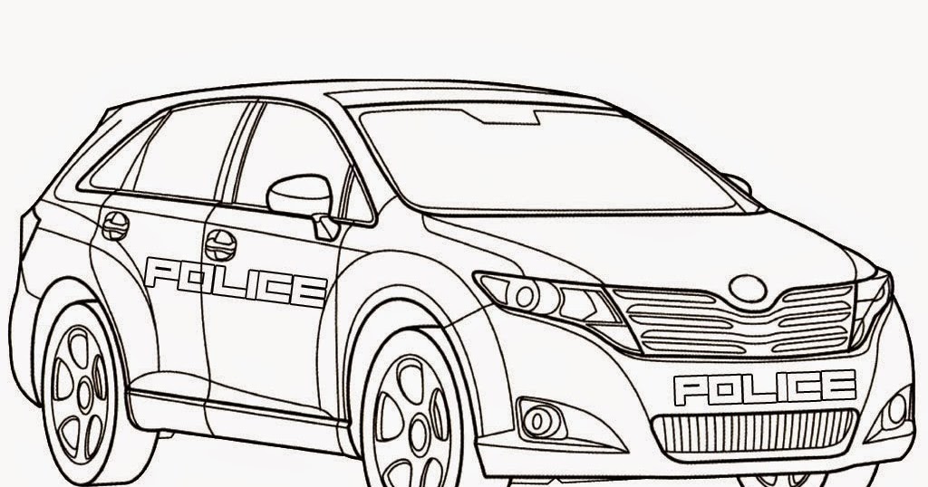 Mewarnai Mobil Polisi - Mobil Keren - Mewarnai Online