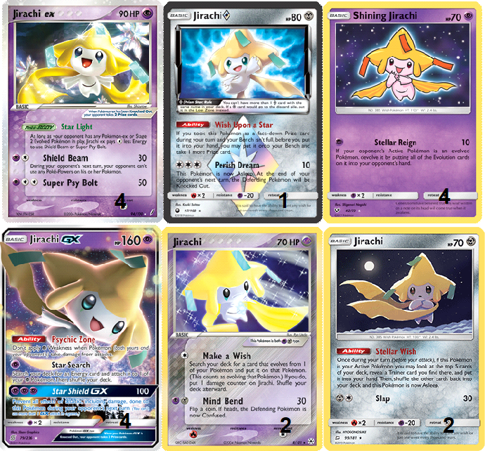 Quantidade Cartas Pokémon Jirachi