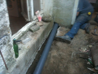 renovation prject france fitting new soil pipes