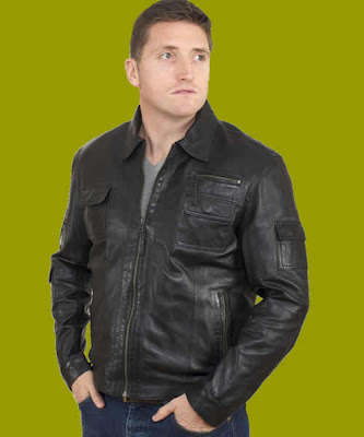 Black Leather Jacket for Men-4