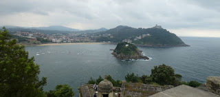 San Sebastián. Vistas del Monte Igueldo desde el Monte Urgull.