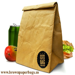 Brown paper food bags