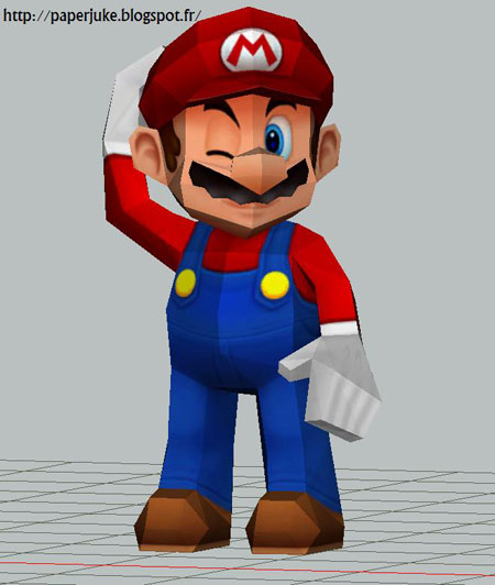 Wink Mario Papercraft