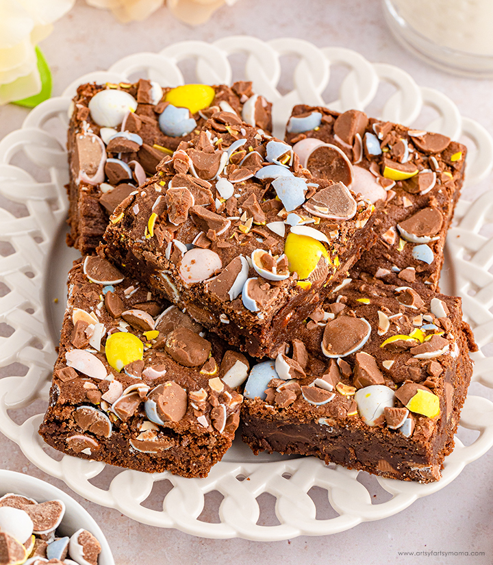 Cadbury Mini Egg Brownies