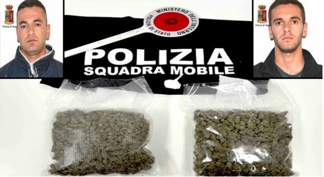 Two Albanian brothers arrested after are caught with cocaine and marijuana in Ragusa