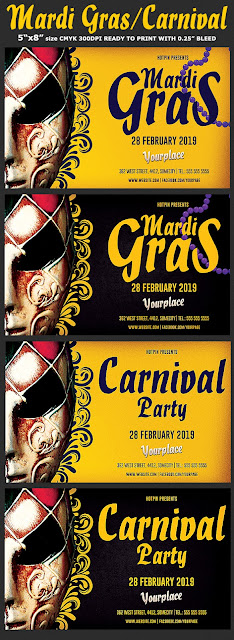 Carnival | Mardi Grass Flyer Template