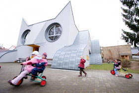Gedung TK berbentuk kucing di Jerman
