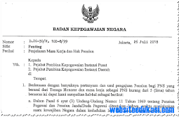 Penjelasan Masa Kerja dan Hak Pensiun PNS berasal dari BKN