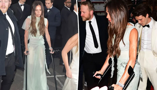 Why Did Victoria Beckham Arrive at Her Birthday Party on Crutches?