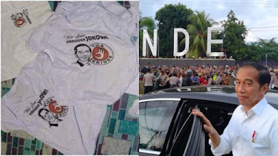 Terbongkar! Ribuan Kaos 'Jokowi Tiga Periode' yang Tersebar di Ende Dikirimi Bara JP Pusat di Jakarta