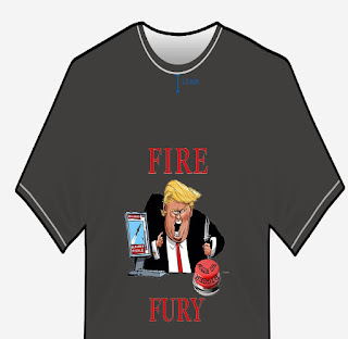 Trump Fire And Fury Red Button Tshirt