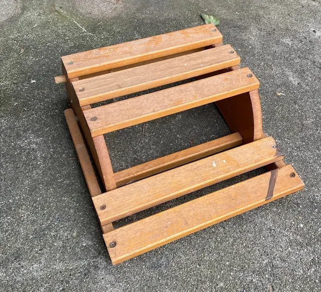 Photo of a folding step stool/chair