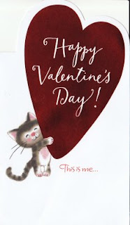 happy valentines day by cat