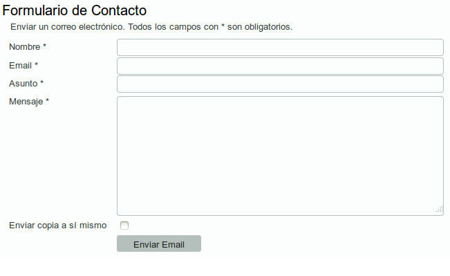 Joomla: Modificar Formulario de contacto