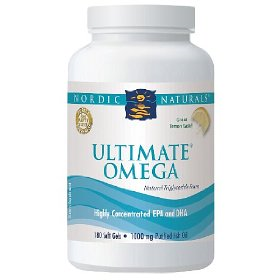 Nordic Naturals Ultimate Omega, 1,000 mg Fish Oil, 180 Soft Gels,Nordic Naturals,180.Ct.