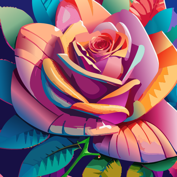 purple rose flowers ai svg png illustrator vector free download