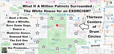 MEME gvan42 - a million patriots surround the white house for an exorcism