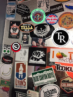 The Art of Stickers Learning Curve by Boulder artist Tom Roderick