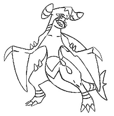 Garchomp Pokemon Coloring Page