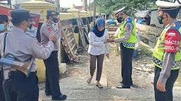 Polsek Kandanghaur Kembali Melaksanakan Kegiatan Ops Yustisi di Pasar Cilet 