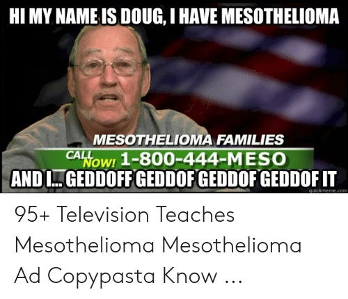 Mesothelioma Tv Commercial