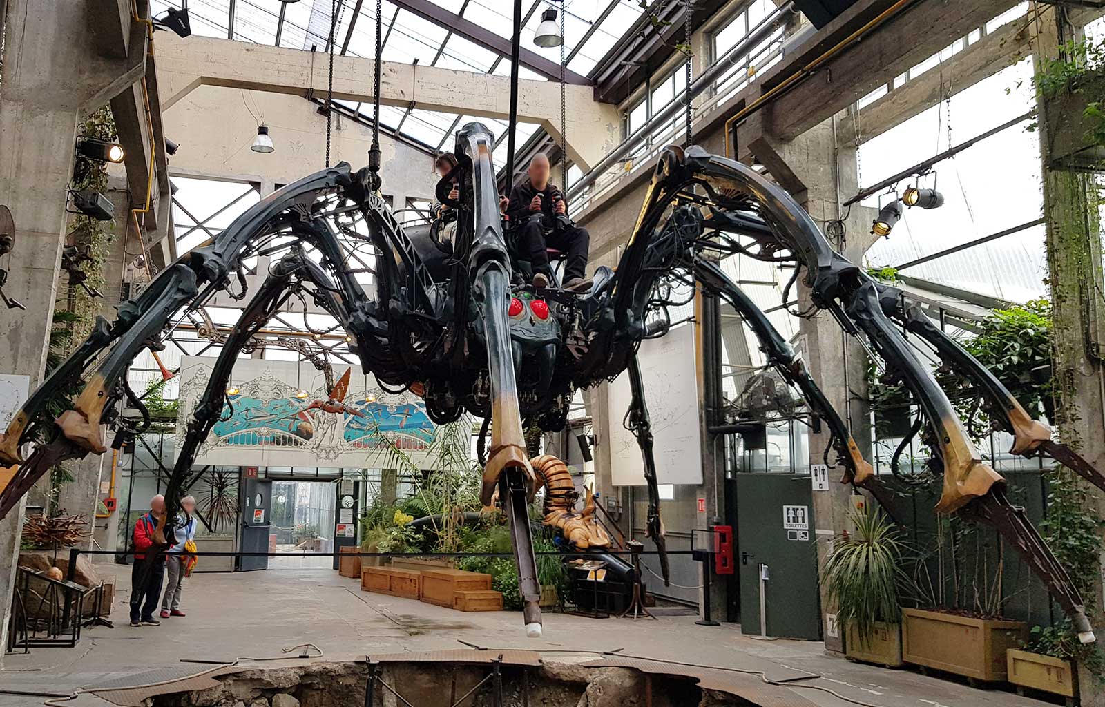 Nantes les machines de l'île galerie des machines araignée