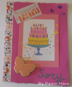 Tarjeta de cumpleaños scrap