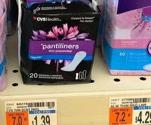 FREE CVS Health Pantiliners