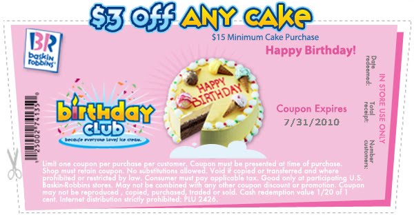 baskin robbins  coupons