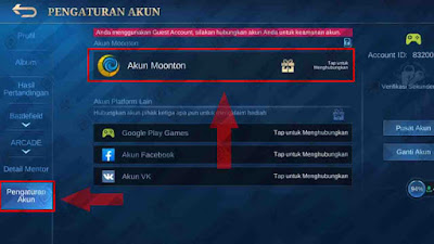 Cara Membuat Akun Moonton Untuk Mobile Legends