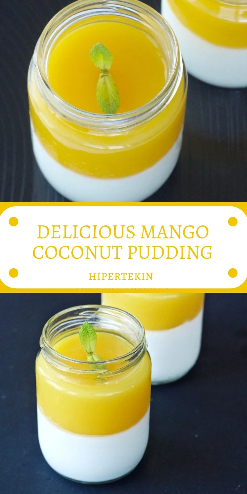 DELICIOUS MANGO COCONUT PUDDING 