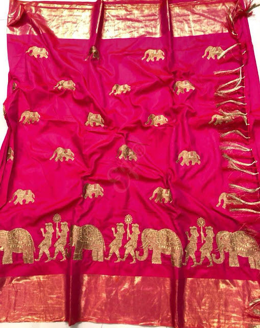 Light Weight Soft Malabar Silk Blend Sarees