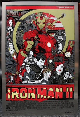 Mondo Tees - Iron Man 2 Metal Variant Poster by Tyler Stout