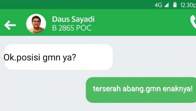 Pikiran Ngeres Jangan Baca Chat Kocak Driver Ojol Yang Bikin