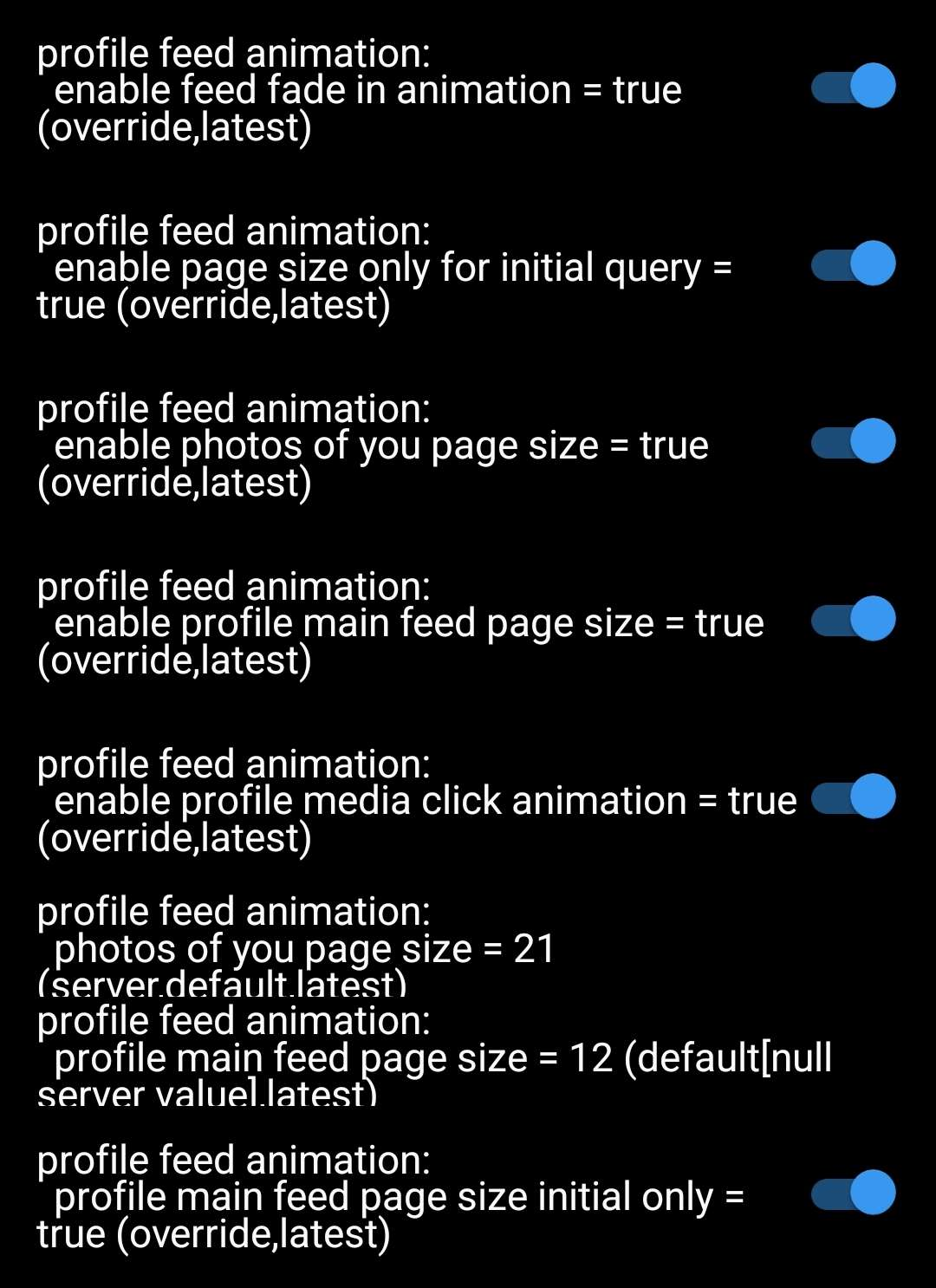Profile Feed Animation