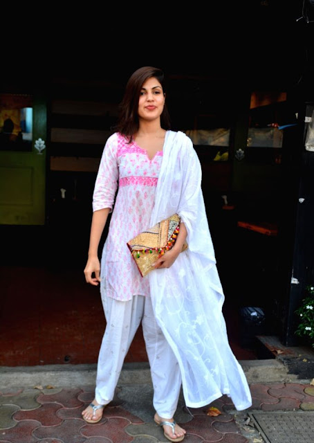 Rhea Chakraborty latest pics in salwar kameez