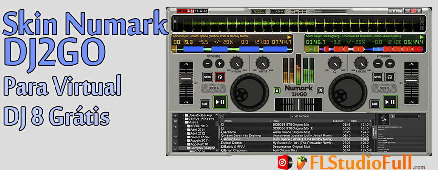 Skin Numark DJ2GO Para Virtual DJ 8 Grátis