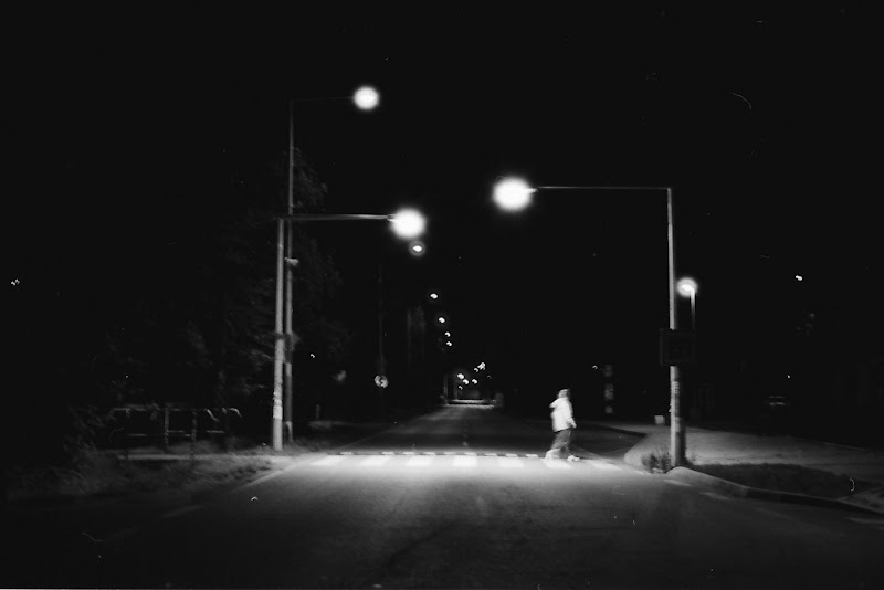 Prague - Midnight lonely crossing