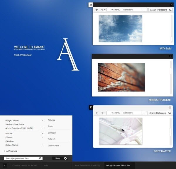 download tema Windows, download tema windows 7, download tema Amana2