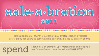 Shop Stampin' Up! Sale-a-Bration with 2stampis2b!